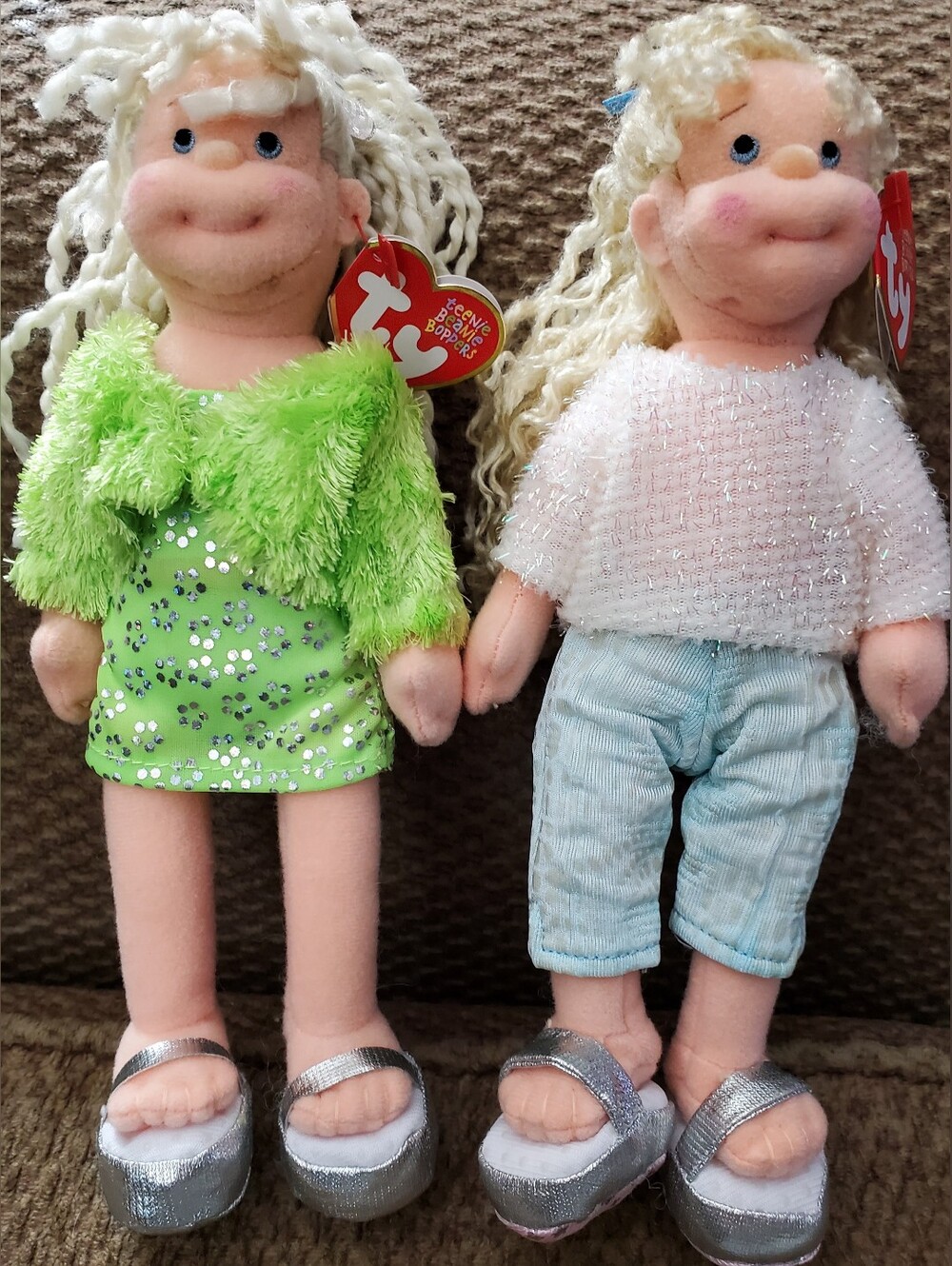 Glitzy Gabby And Sassy Star Ty Teenie Beanie Boppers Dolls